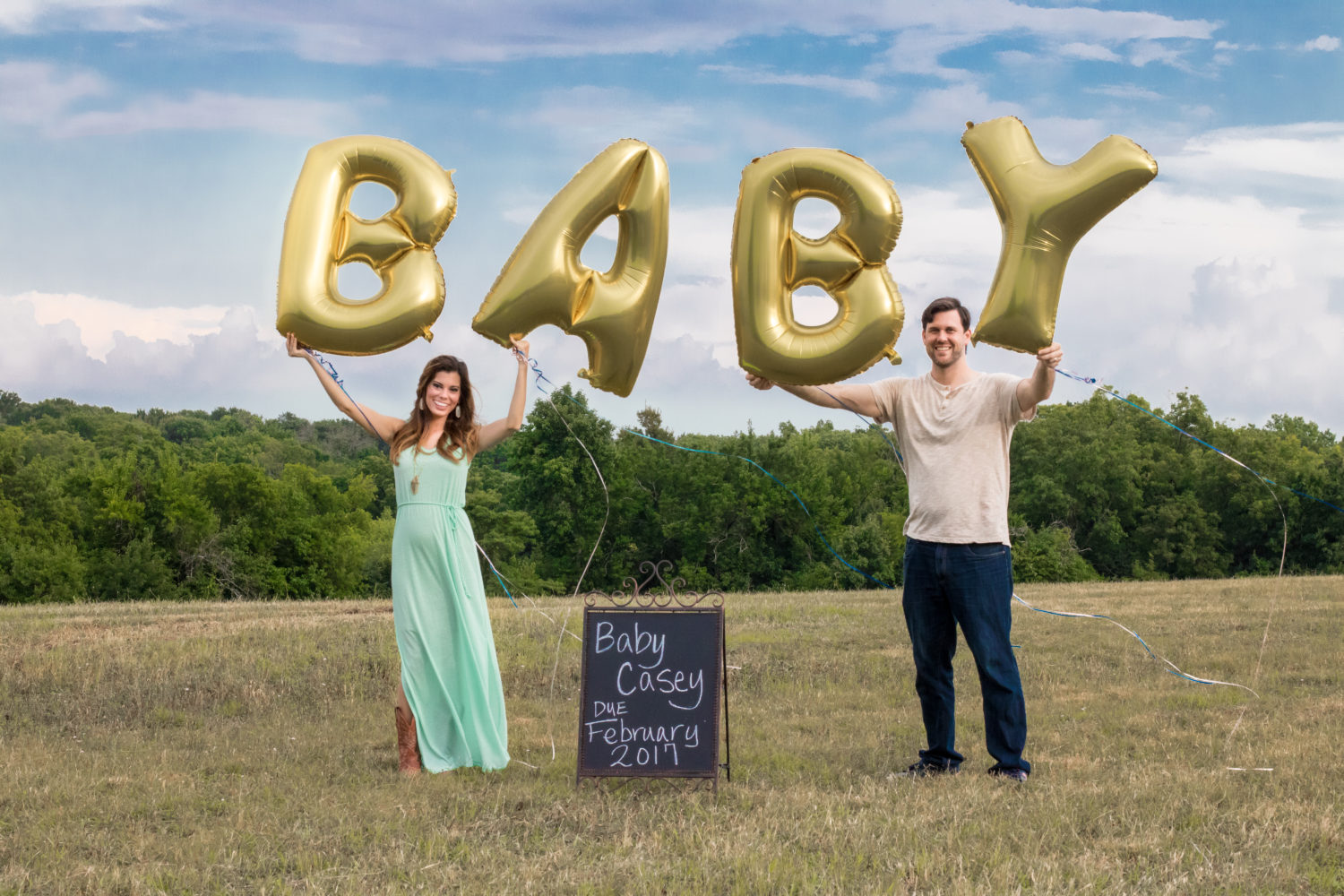 Baby Announcement Balloons Casey