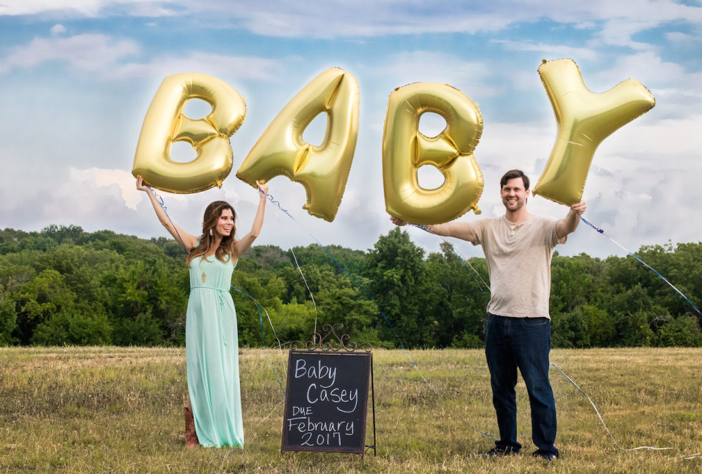 Baby Announcement Balloons Small