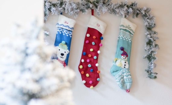 Pottery Barn Stockings Merry and Bright