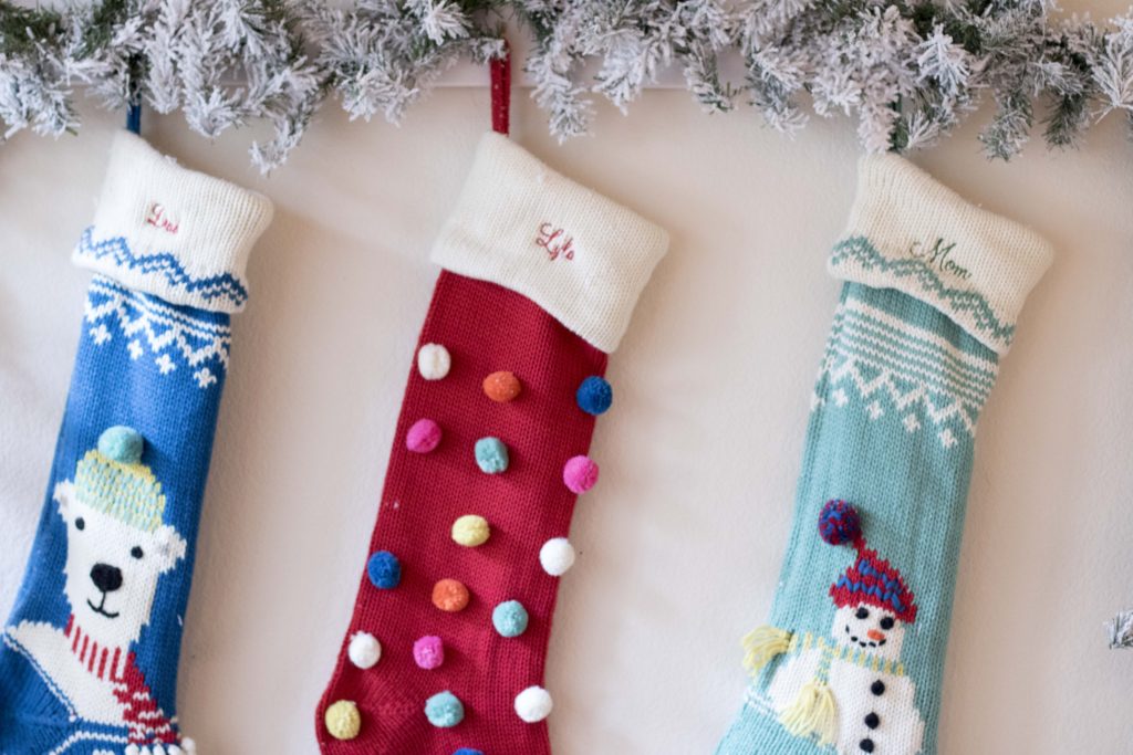 Pottery Barn Merry and Bright Stocking Monogrammed